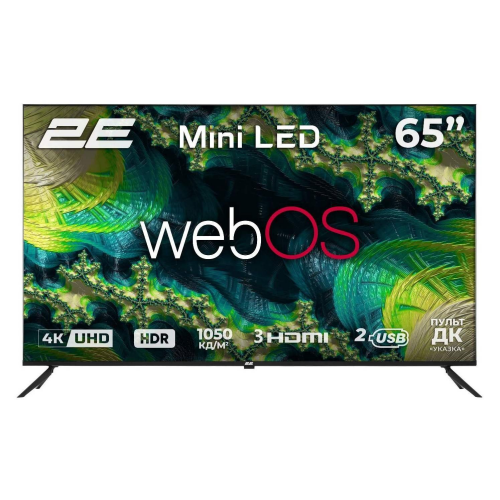 Телевізор 2E 65&quot; 65A88H (2E-65A88H) Black - фото 1