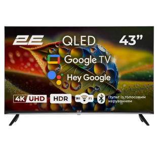 Телевізор 2E 43" 43A77Q (2E-43A77Q) Black