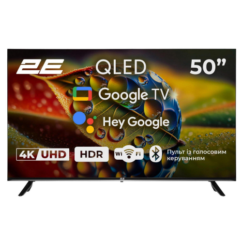Телевізор 2E 50&quot; 50A77Q (2E-50A77Q) Black - фото 1