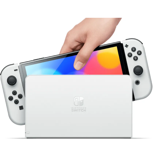 Ігрова приставка портативна Nintendo Switch OLED (White) - фото 3