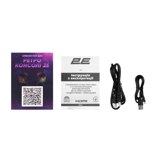 Ігрова приставка портативна 2E 16bit HDMI (2 бездротових геймпада, 913 ігор) - фото 8